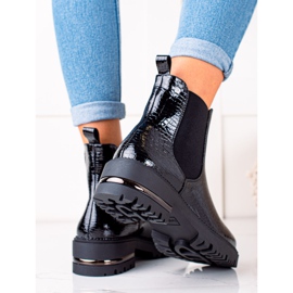 Cizme Chelsea negre de Sergio Leone negru 1