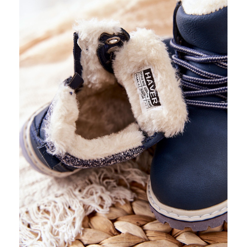 PH1 Trappere călduroase pentru copii cu blană bleumarin albastru marin 1