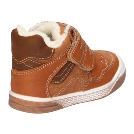 Cizme Sportowe cu Velcro American Club XD17 / 21 Camel maro galben 4