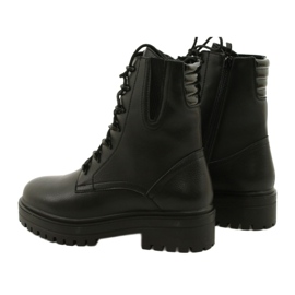 Cizme Piele Sergio Leone TR756 Laced Black negru 2