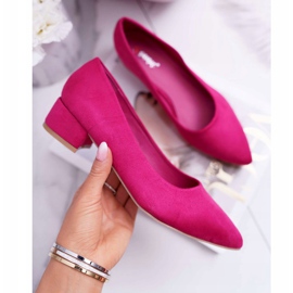 PS1 Pompă clasică pentru femei din piele de căprioară Fuchsia Rheya roz 1 PS1 Pompă clasică pentru femei din piele de căprioară Fuchsia Rheya roz 1