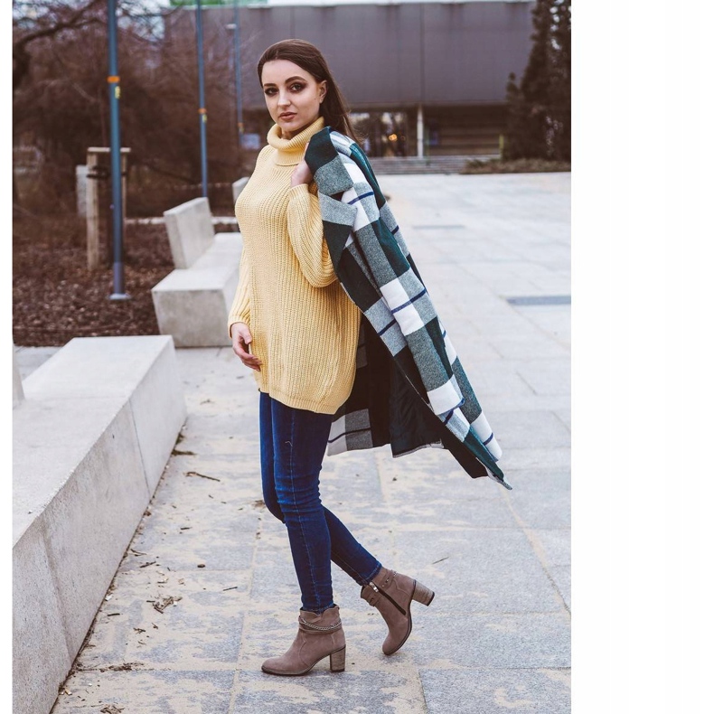 Olivier Cizme izolate pentru femei cu lanț gri 1