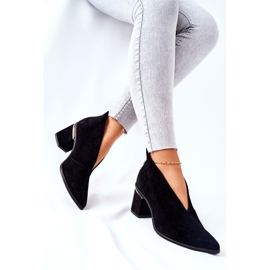 Cizme din piele pe toc înalt Laura Messi Negru 2344 2