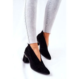 Cizme din piele pe toc înalt Laura Messi Negru 2344 1