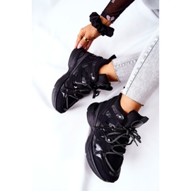 Pantofi sport negri Hesane Wedge negru 1