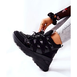 Pantofi sport negri Hesane Wedge negru 2