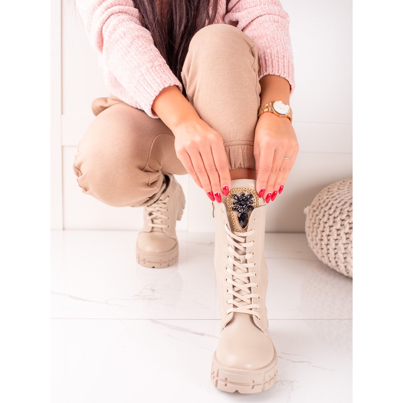 Seastar Muncitori înalți cu cristale bej 2