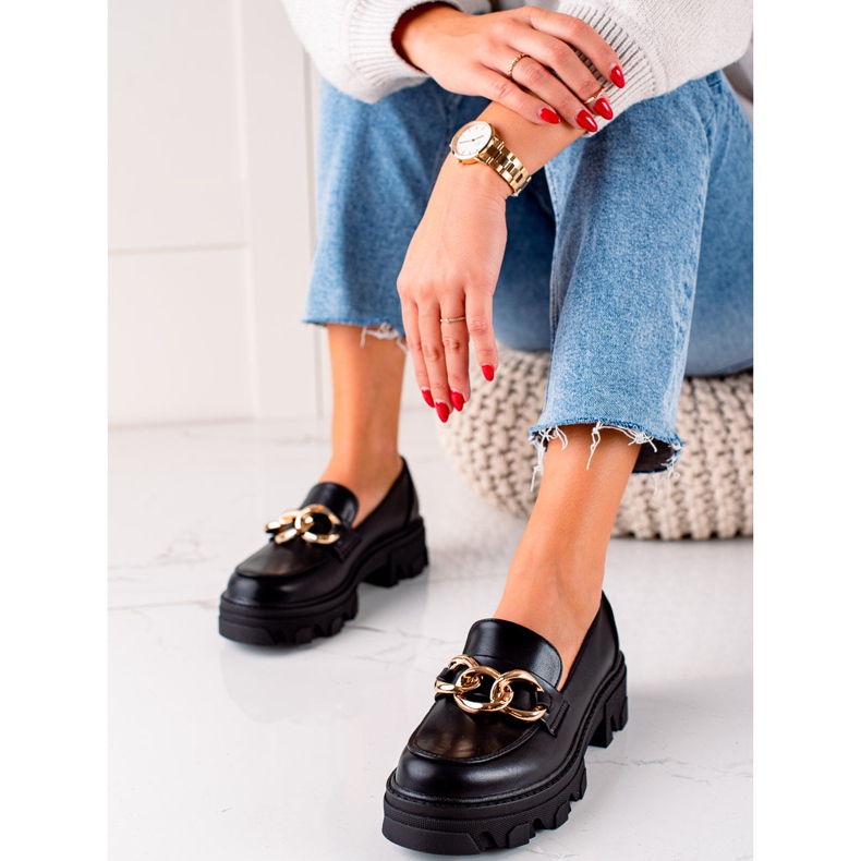 Sweet Shoes Pantofi eleganți pe platformă negru 1