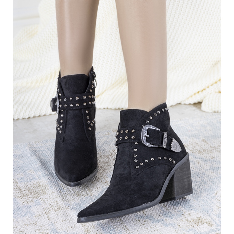 Cizme de cowboy negre Hughes negru 1 Cizme de cowboy negre Hughes negru 1