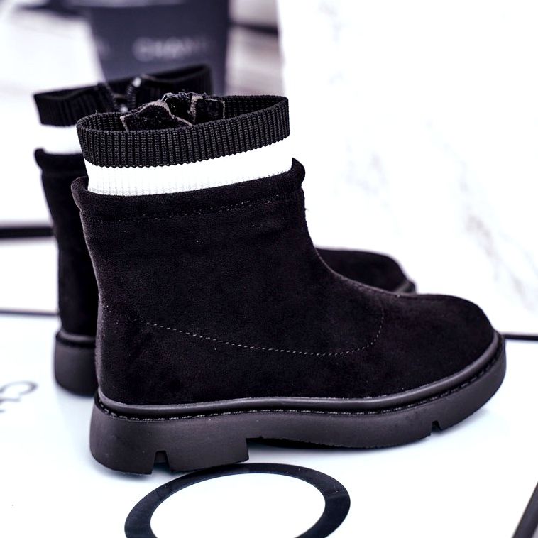 Apawwa Ghete pentru copii negri calzi Pinko negru 3