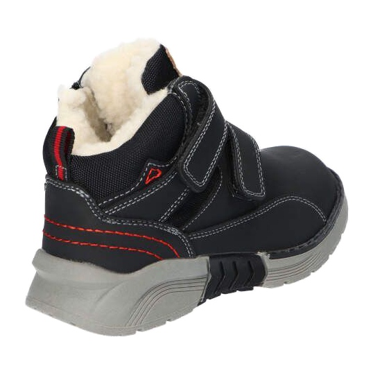 American Club XD18 / 21 Pantofi sport negri cu blană negru 4