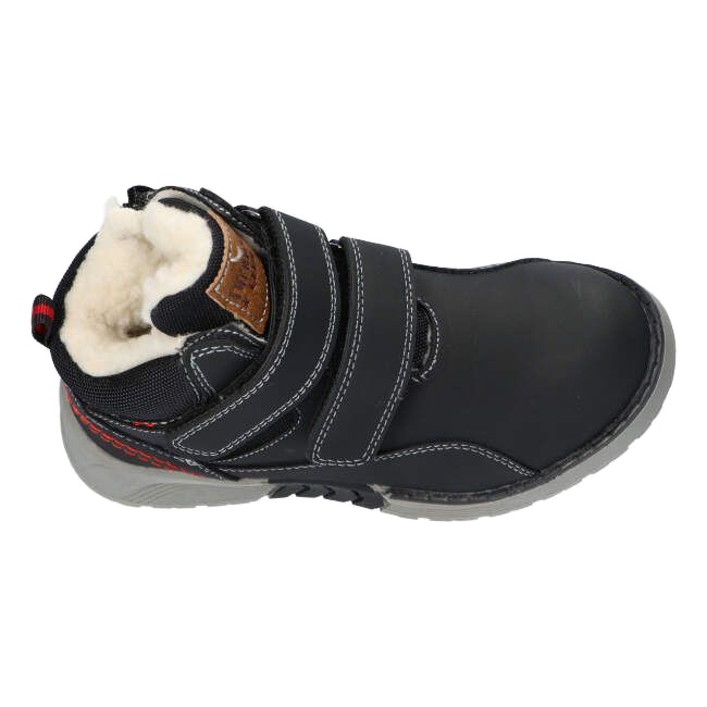 American Club XD18 / 21 Pantofi sport negri cu blană negru 1