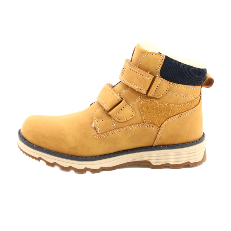 Cizme din lemn cu Velcro Camel News 21DZ20-4307 galben 2
