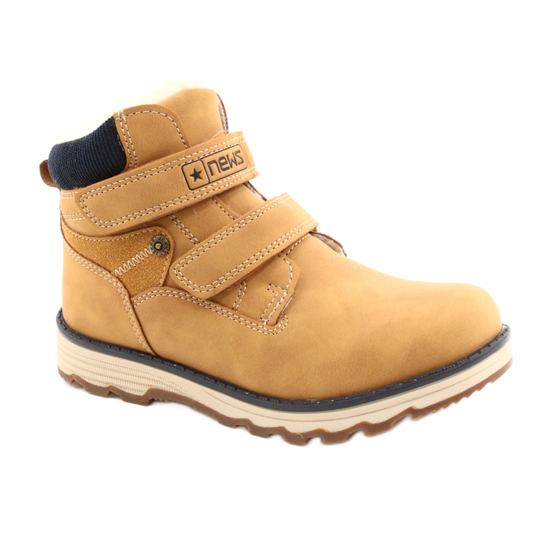 Cizme din lemn cu Velcro Camel News 21DZ20-4307 galben 1 Cizme din lemn cu Velcro Camel News 21DZ20-4307 galben 1