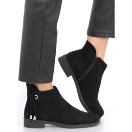 BM Cizme plate pentru femei negre MR-10 Negre negru 1