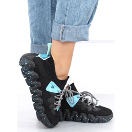 Negru NB387 Pantofi sport cu talpă înaltă Allblack 2