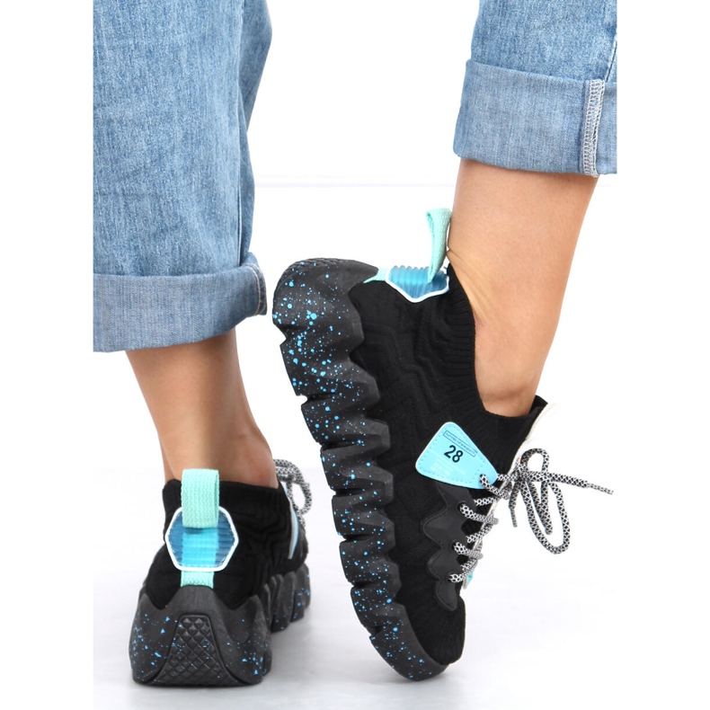 Negru NB387 Pantofi sport cu talpă înaltă Allblack 1