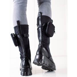 TRENDI Muncitori înalți cu buzunar negru 1