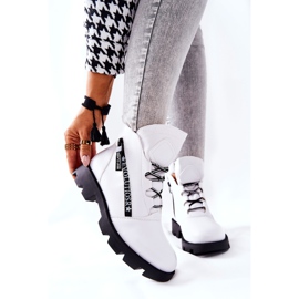 Cizme încălzite cu blană Sergio Leone White TR740 alb 1