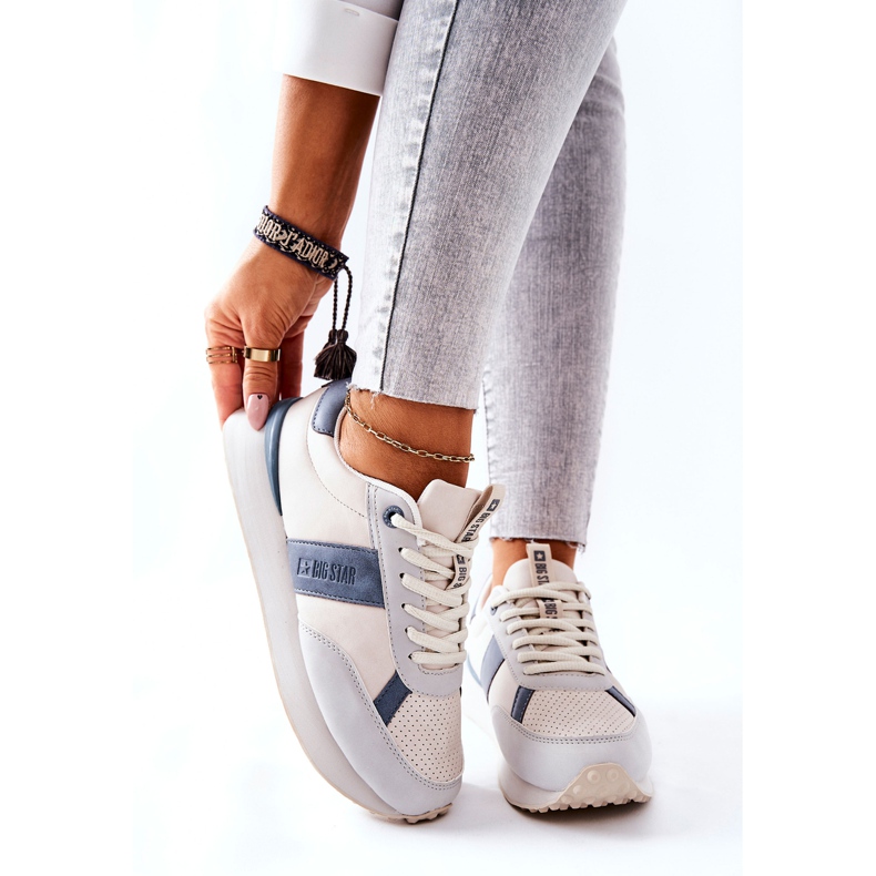 Pantofi sport Memory Foam Big Star II274397 Gri-Albastru 2