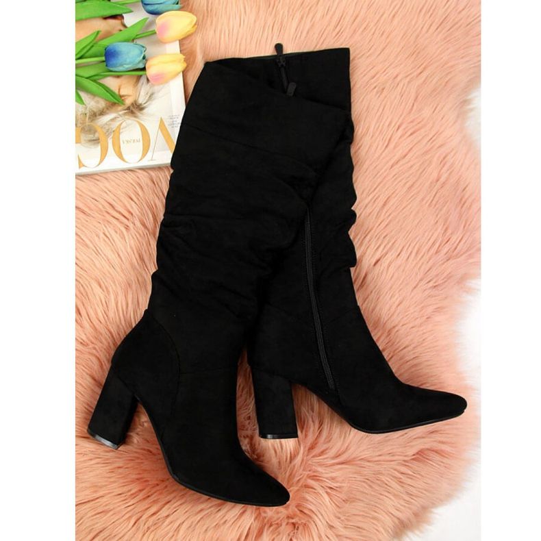 Ghete izolate, încrețite Vinceza W JAN42A negru 2