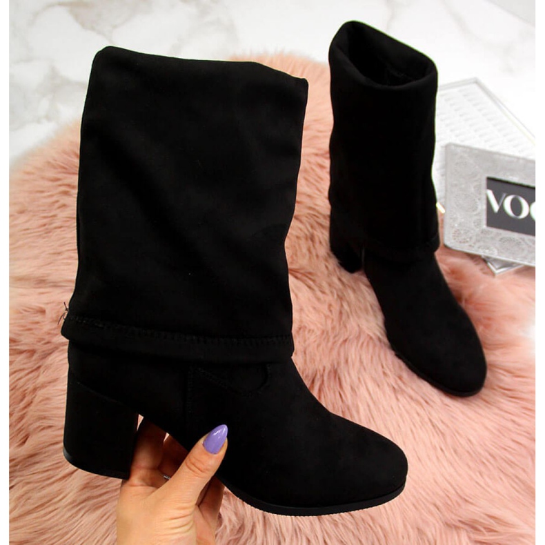 Cizme Vinceza W JAN34A izolate, negre negru 2