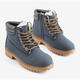 Cizme bleumarin pentru copii Faye albastru marin 1