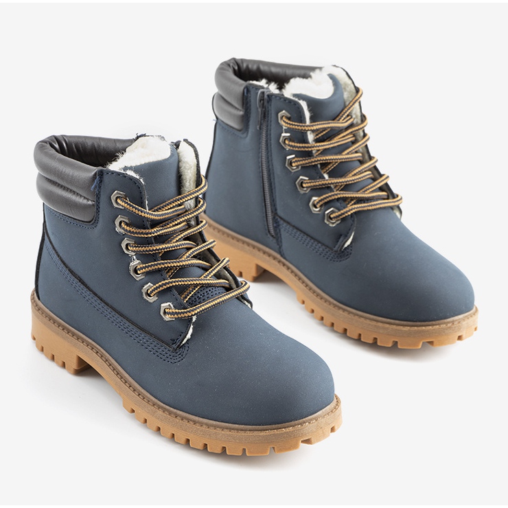 Cizme bleumarin pentru copii Faye albastru marin 1