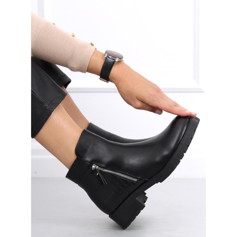 Cizme de damă Chelsea Kora Black negru 2