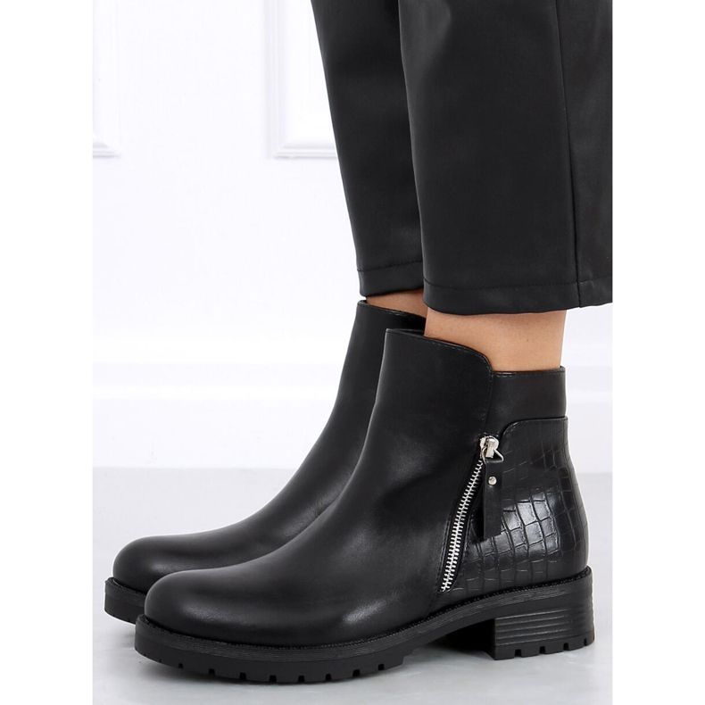 Cizme de damă Chelsea Kora Black negru 1