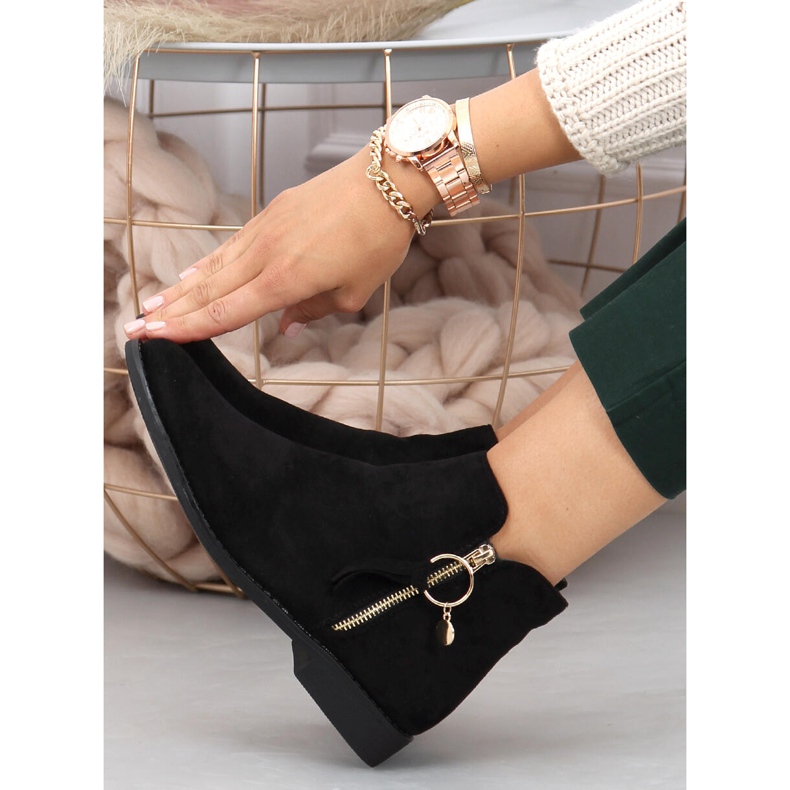 Cizme de damă Chelsea Viki Black negru 1