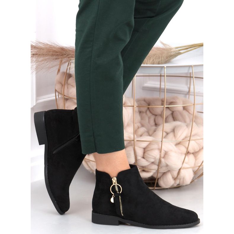 Cizme de damă Chelsea Viki Black negru 2