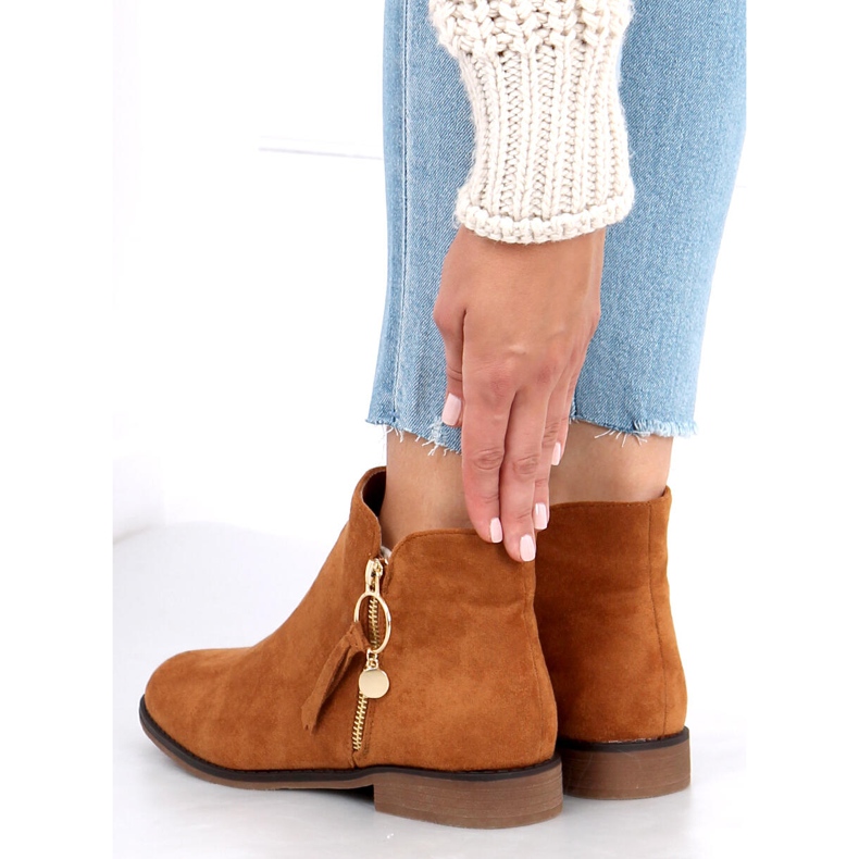 Cizme de damă Chelsea Viki Camel maro 1