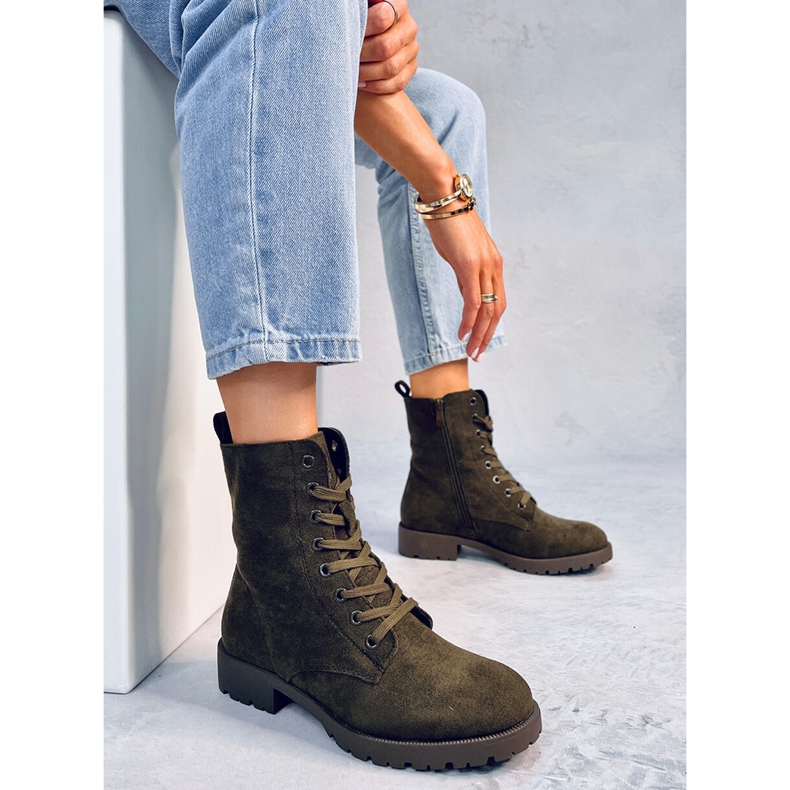 Muncitori cu șireturi de la Bente Green verde 1