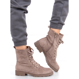 Muncitori cu șireturi de Bente Khaki bej 2