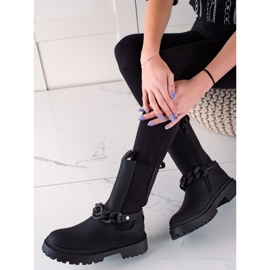 TRENDI Muncitori negri cu o centură decorativă negru 1