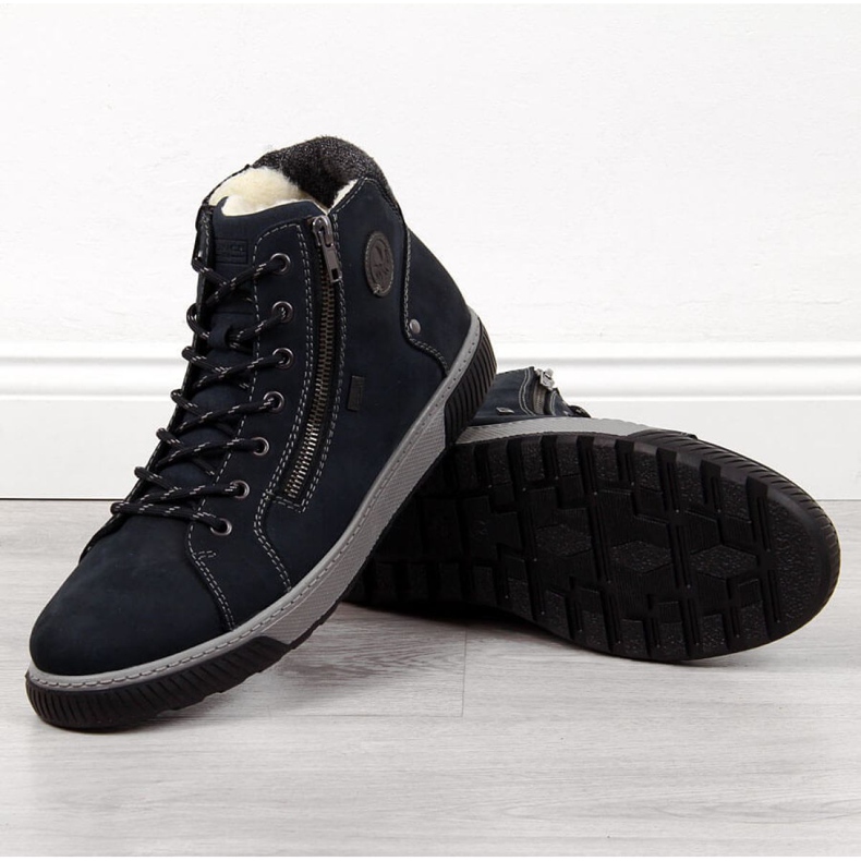 Ghete izolate Rieker 38920 M bleumarin albastru marin 1