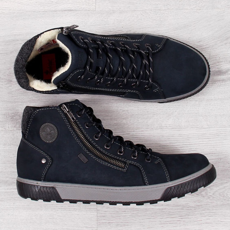 Ghete izolate Rieker 38920 M bleumarin albastru marin 2