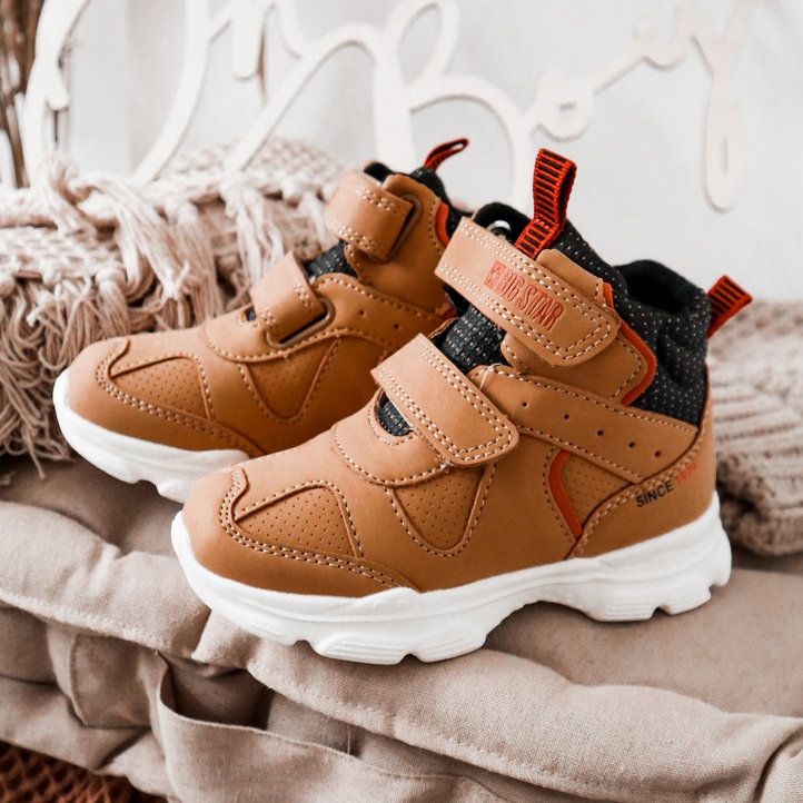 Încălțăminte de trekking pentru copii Big Star II374094 Camel maro 2
