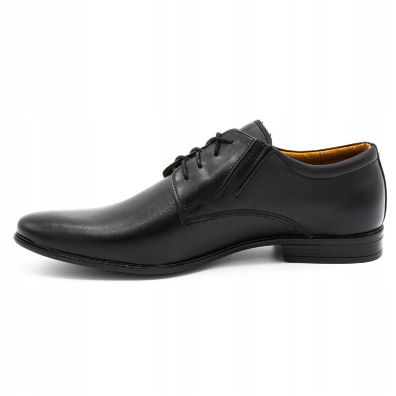 Pantofi de piele masculi negri negru 1