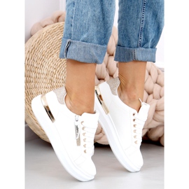 Adidași de damă Idda Gold alb 1 Adidași de damă Idda Gold alb 1