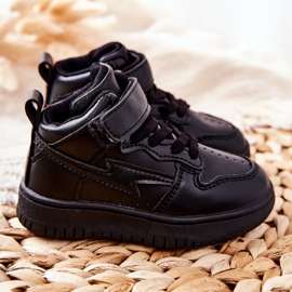 FR1 Pantofi sport inalti pentru copii Negri Bartnie negru 3