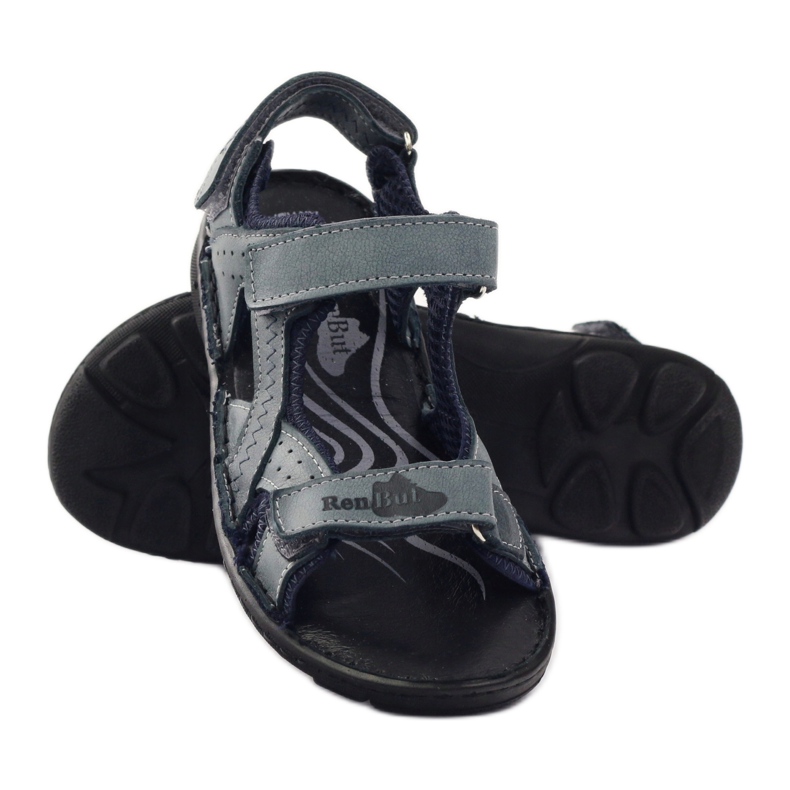 Sandale elastice Ren But 4256 gri multicolor 3