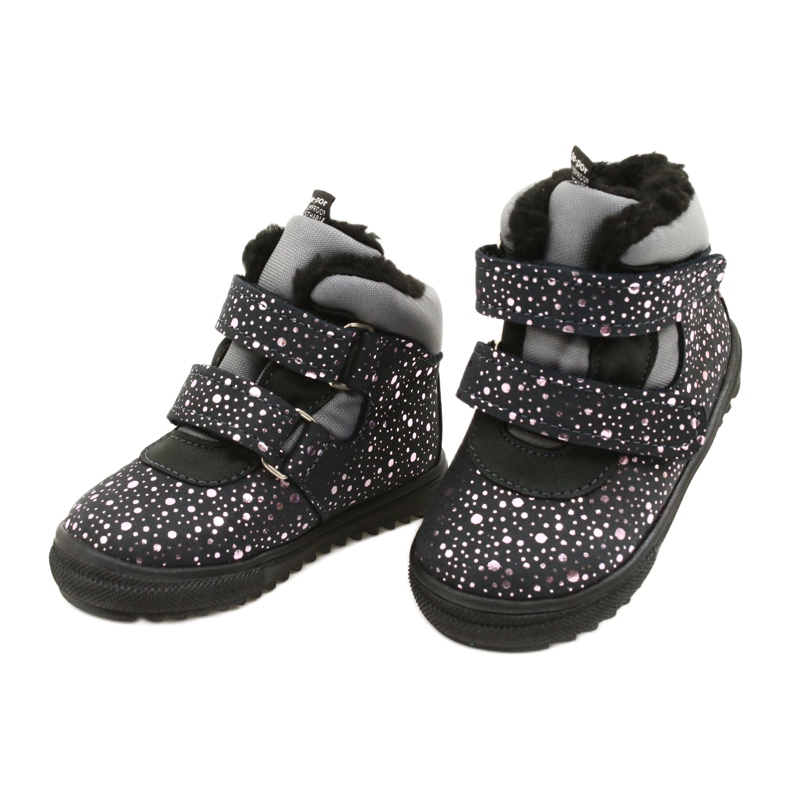 Cizme impermeabile cu trandafir roz TE-POR Mazurek 1360 gri 3 Cizme impermeabile cu trandafir roz TE-POR Mazurek 1360 gri 3