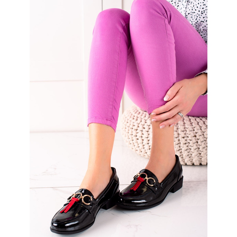 Filippo Pantofi din piele lăcuită negru 1