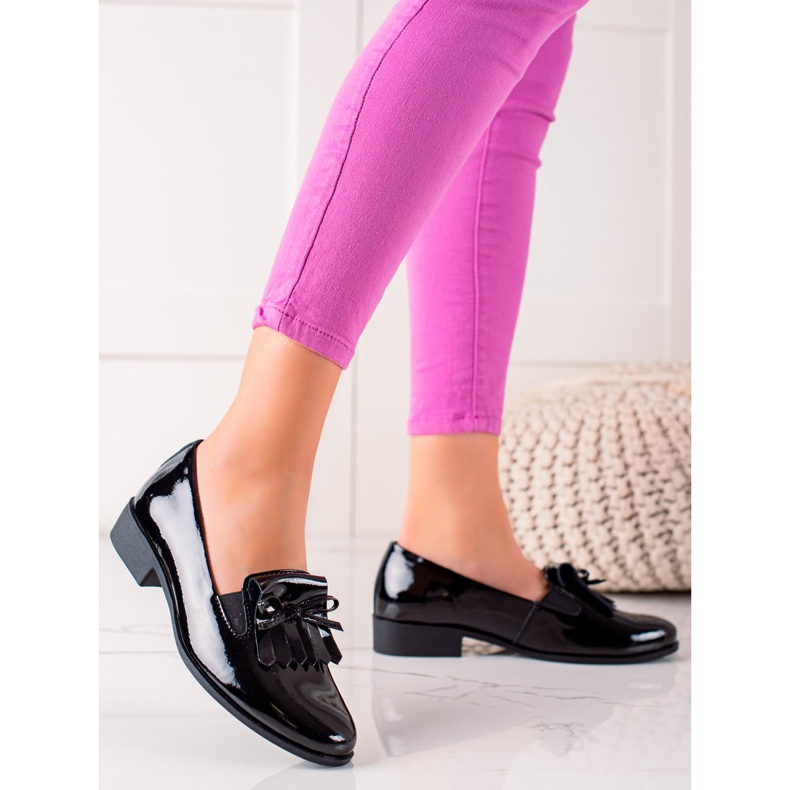 Filippo Pantofi din piele cu arc negru 1 Filippo Pantofi din piele cu arc negru 1