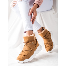 Cizme de zăpadă pentru femei Big Star II274266 maro 1 Cizme de zăpadă pentru femei Big Star II274266 maro 1