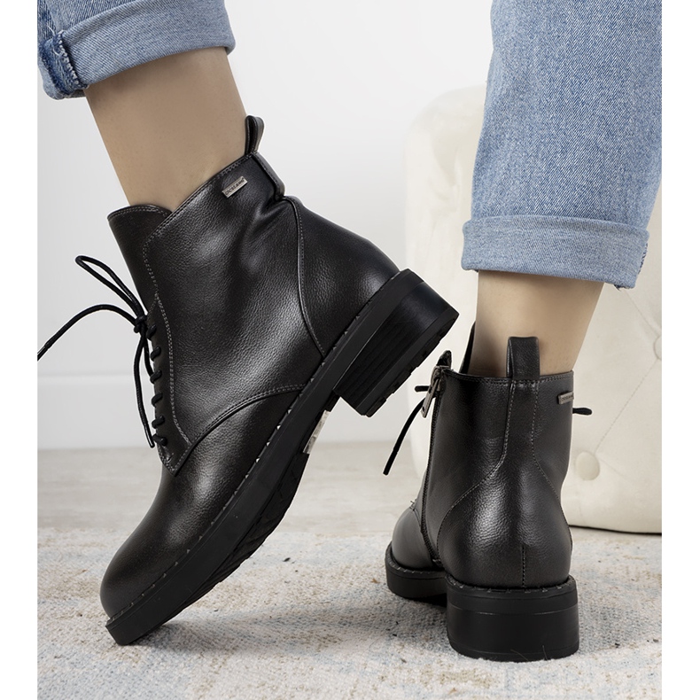 Cizme de damă grafit Cross Jeans Marilina multicolor 1