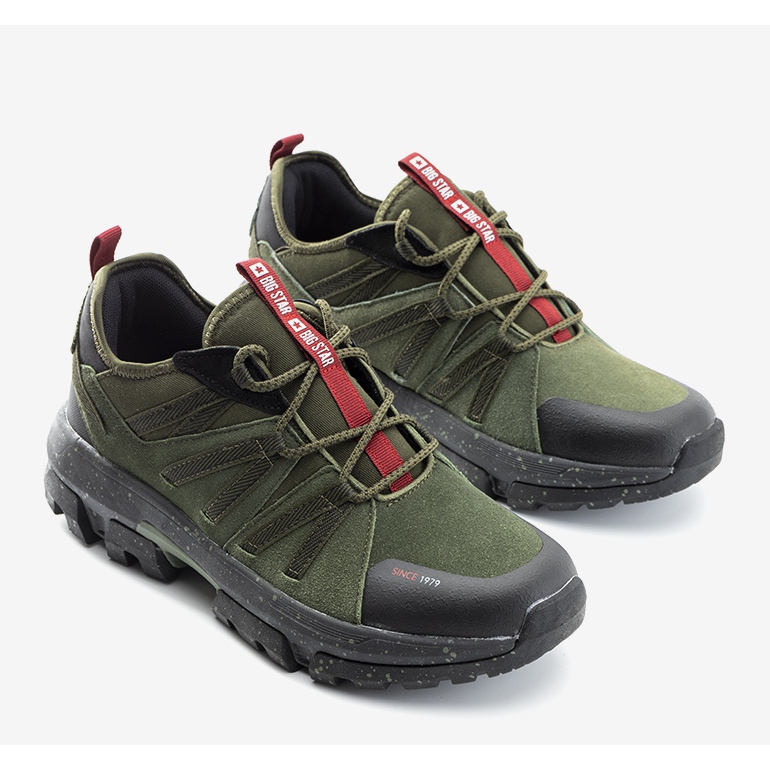 Big Star Pantofi de trekking pentru bărbați Gisberto verzi verde 1