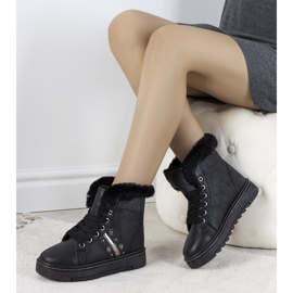 Adidași negri de iarnă Bernal negru 1